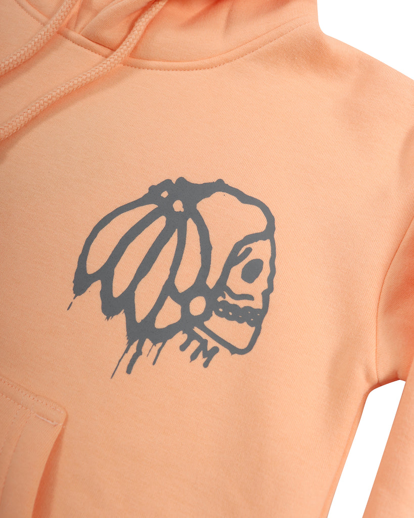 "RIOT" PEACH TODDLER PULL OVER HOOD