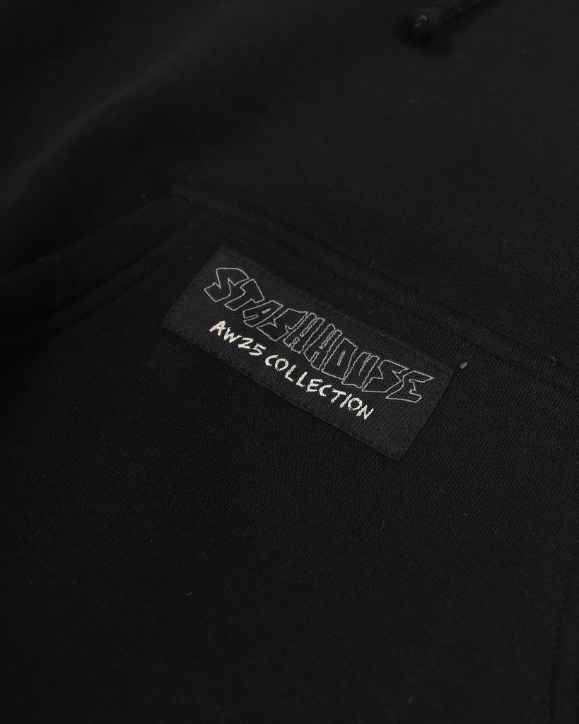 "SCRIBBLE" BLACK TODDLER PULL OVER HOOD