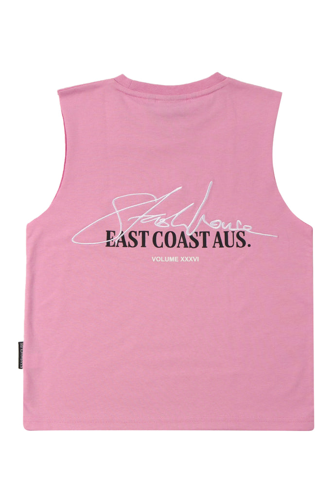 "SIGNATURE" KNOCKOUT PINK TODDLER MUSCLE TEE
