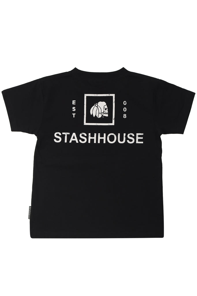 "BOXED" BLACK TODDLER TEE