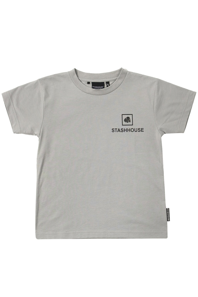 "BOXED" SLATE TODDLER TEE