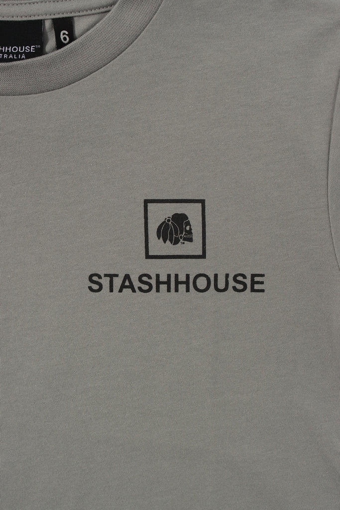 "BOXED" SLATE TODDLER TEE