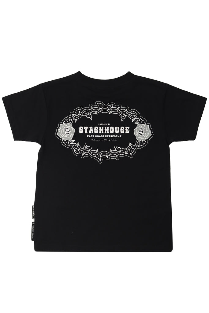 "GRATITUDE" BLACK TODDLER TEE