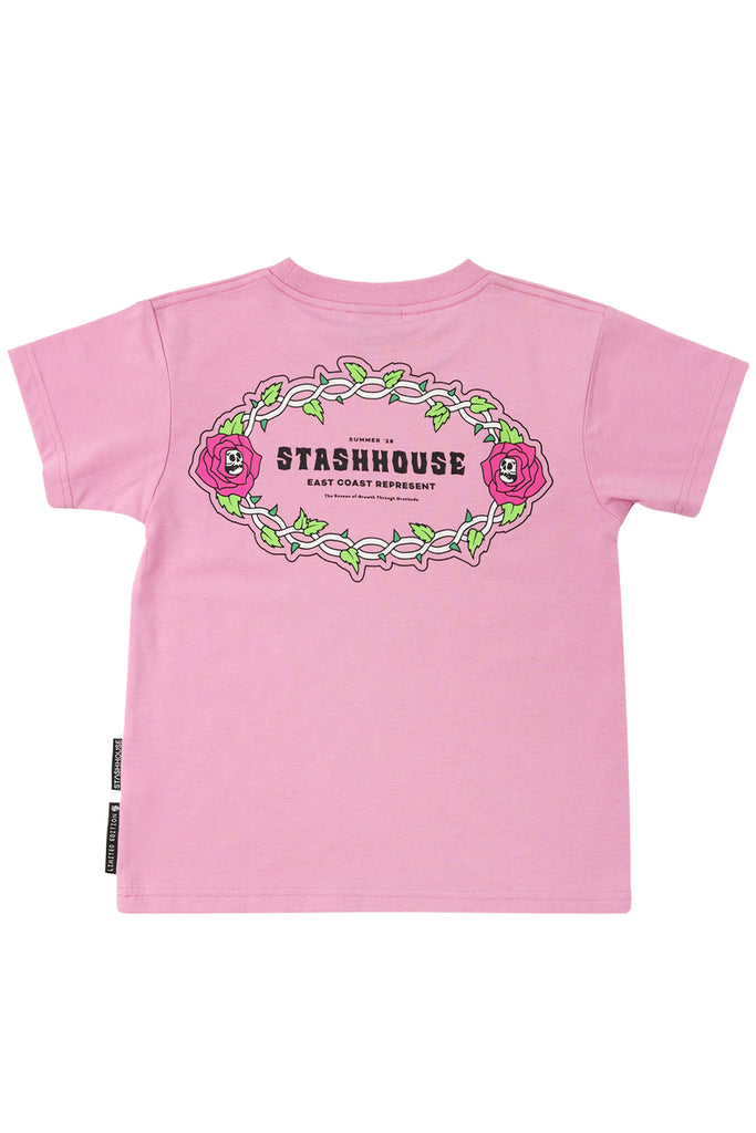 "GRATITUDE" KNOCKOUT PINK TODDLER TEE