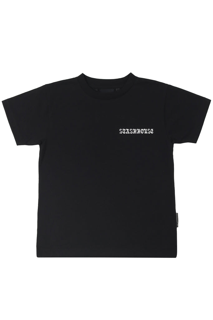 "SCARF" BLACK TODDLER TEE