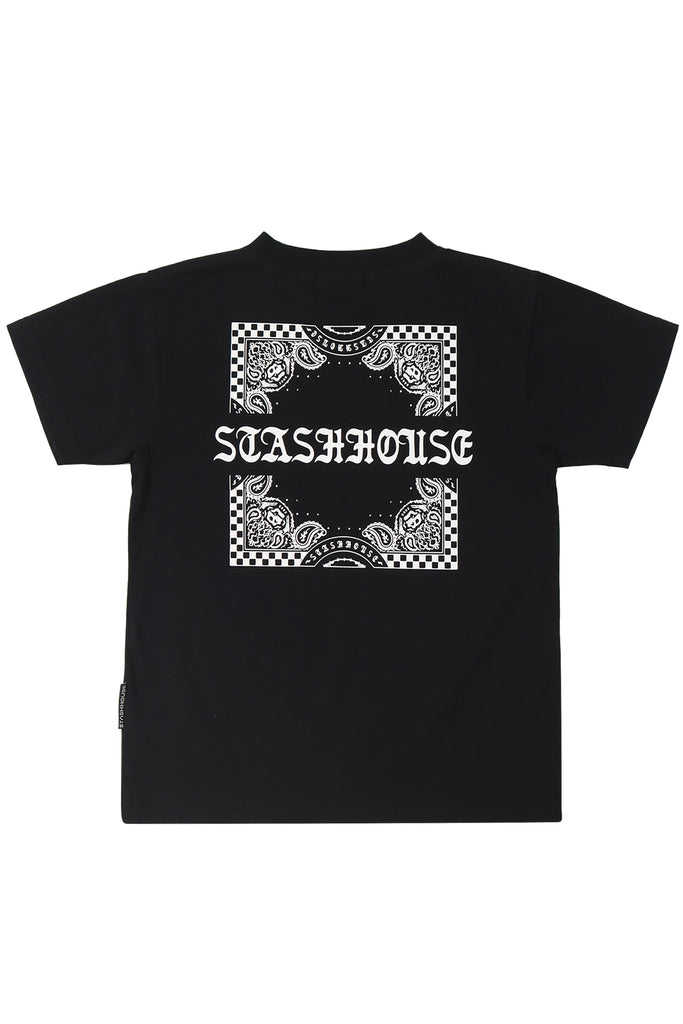 "SCARF" BLACK TODDLER TEE