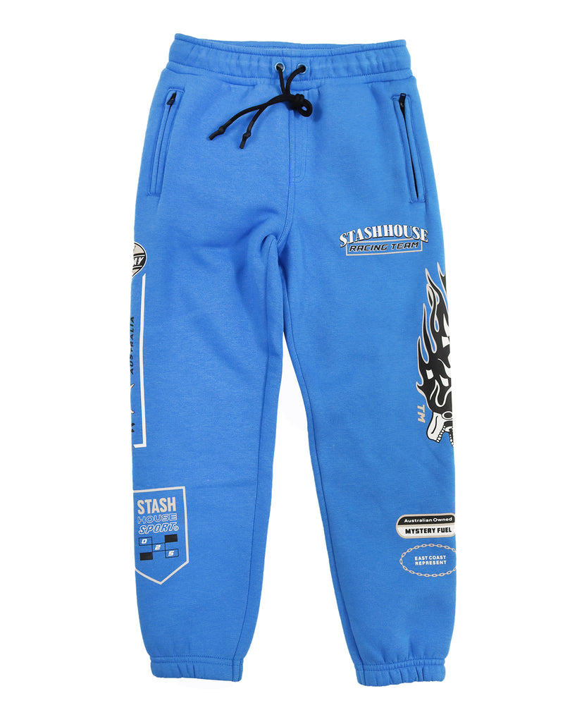 "FLAG" COBALT TODDLER TRACK PANTS