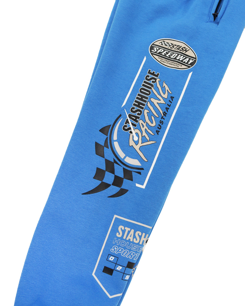 "FLAG" COBALT TODDLER TRACK PANTS
