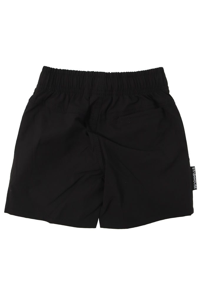"DRIP" BLACK TODDLER LIFESTYLE SHORTS