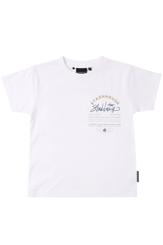 "LOCAL" WHITE TODDLER TEE