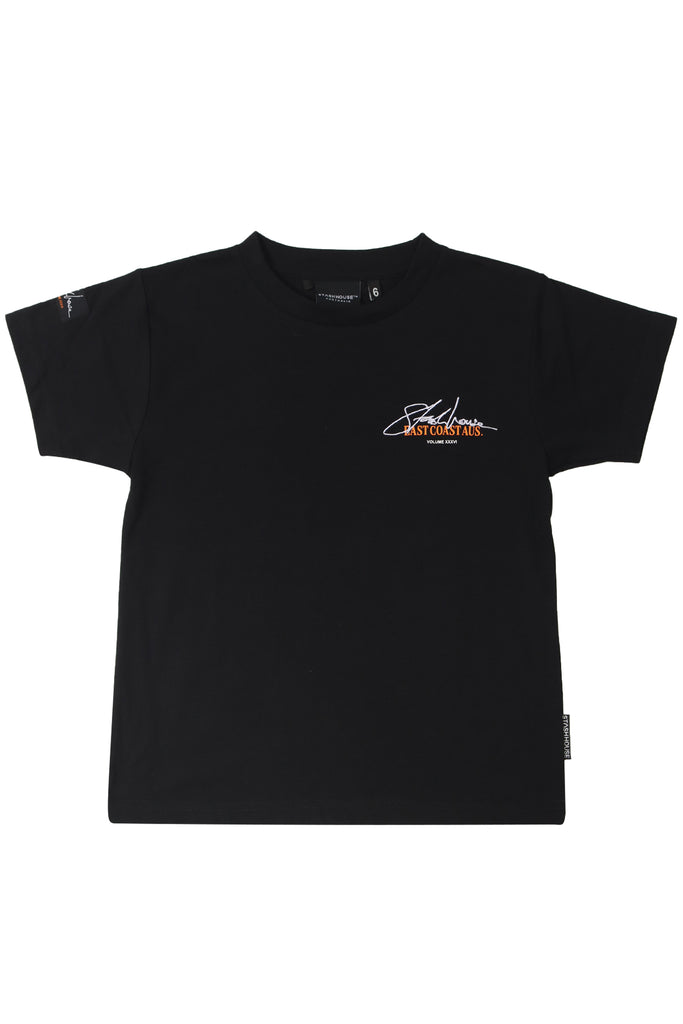 "SIGNATURE" BLACK TODDLER TEE
