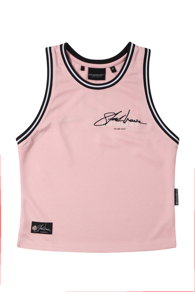 "SIGNATURE" ROSE MESH TODDLER JERSEY