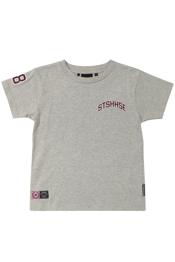 "VARSITY" GREY MARLE TODDLER TEE
