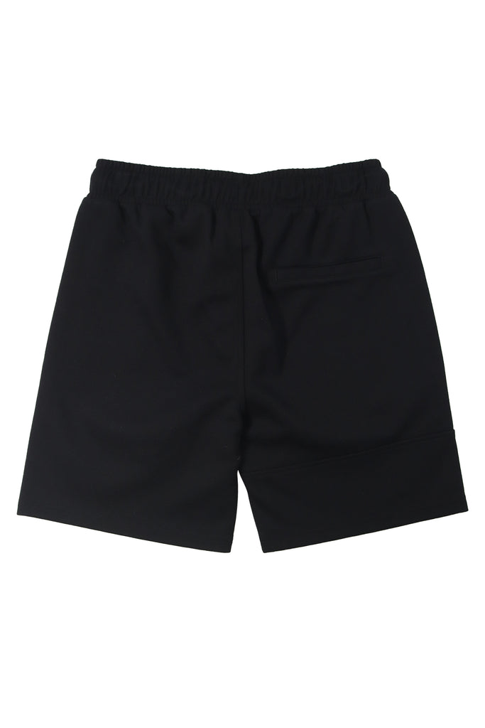 "ESSENTIAL" BLACK TRACK SHORTS
