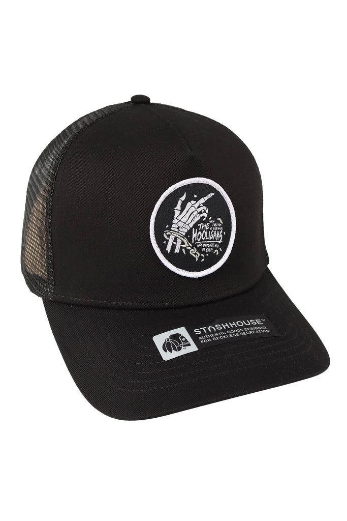 "OUTLAWS" BLACK TRUCKER HAT