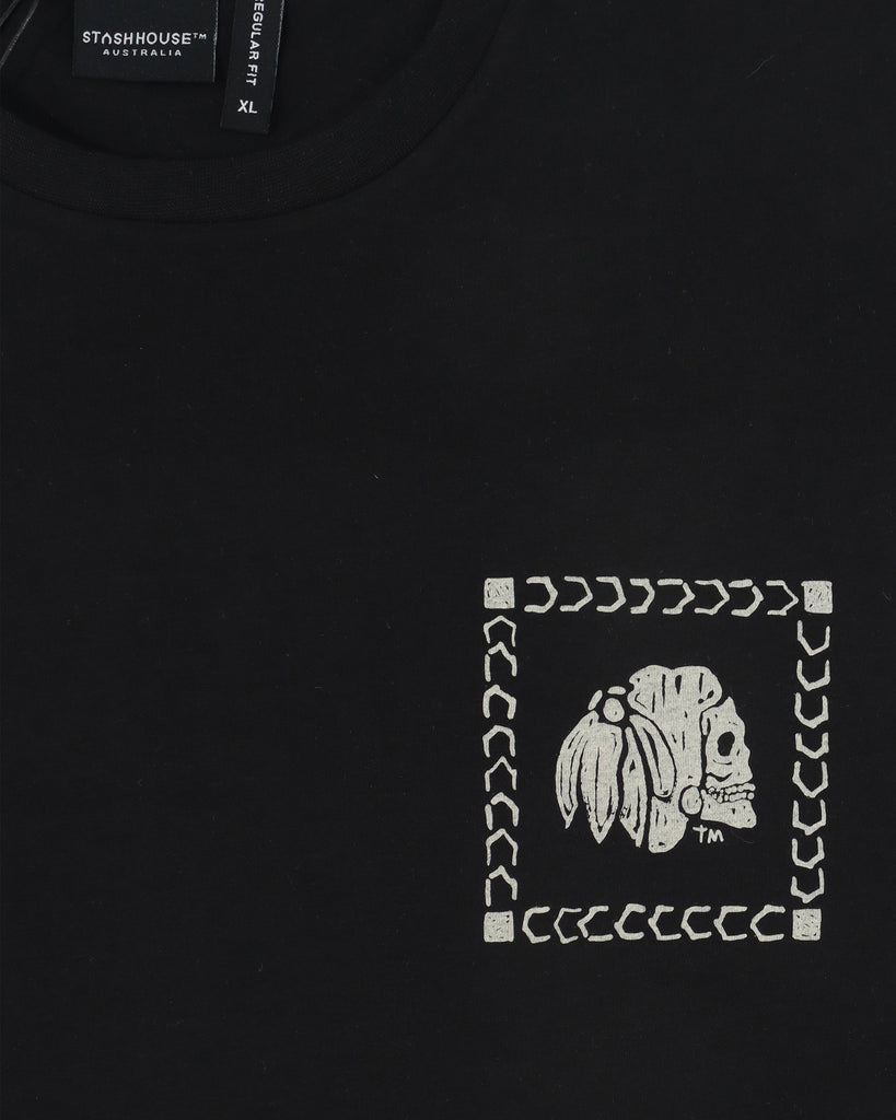 "VERSA SS26" BLACK REGULAR TEE