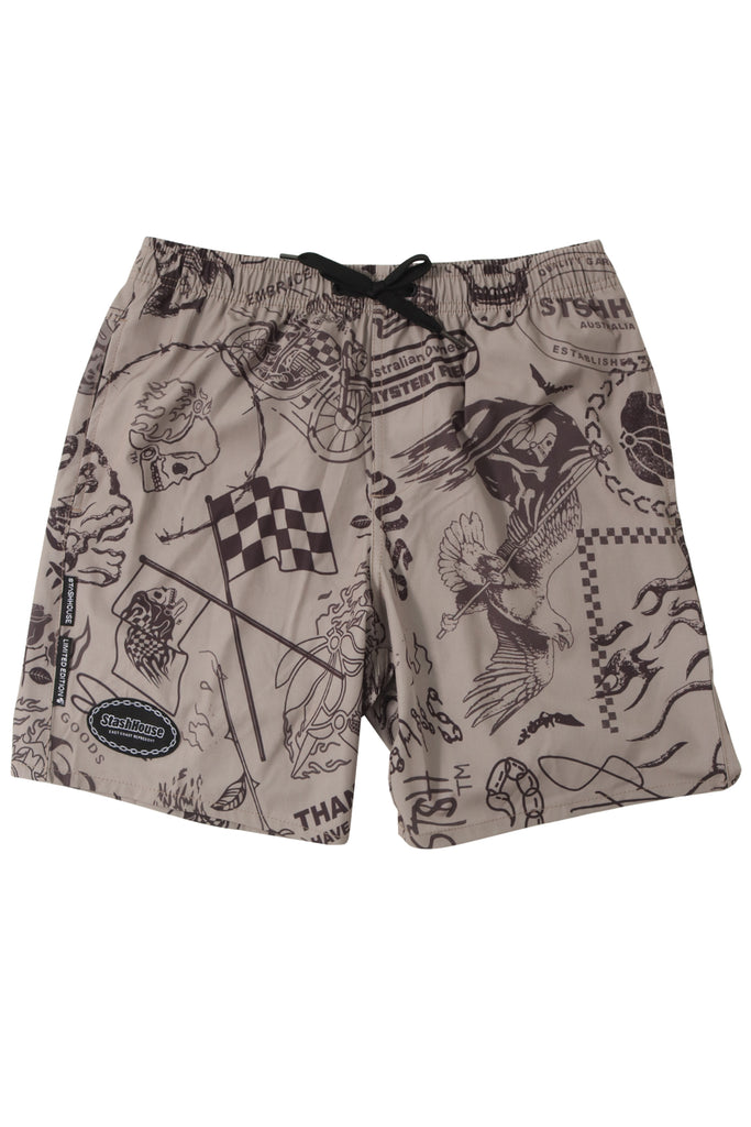 "YARDAGE" TONAL LIFESTYLE SHORTS