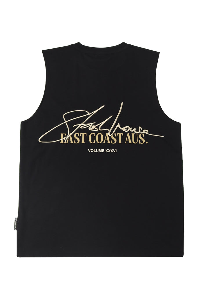 "SIGNATURE" BLACK YOUTH MUSCLE TEE