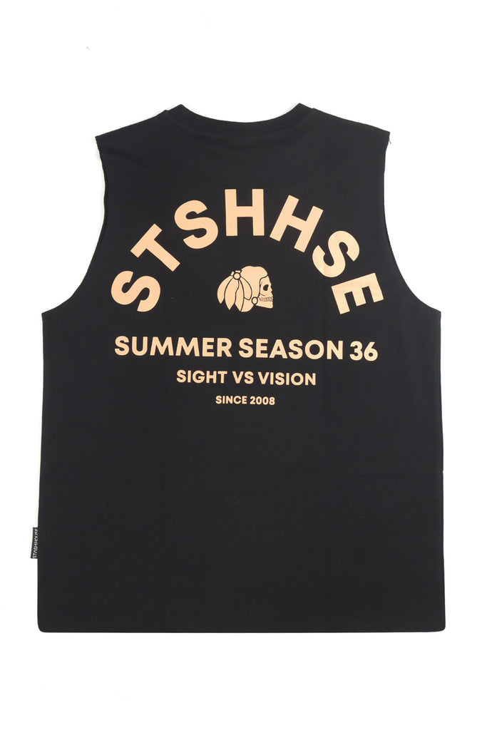 "VISION" BLACK TODDLER MUSCLE TEE