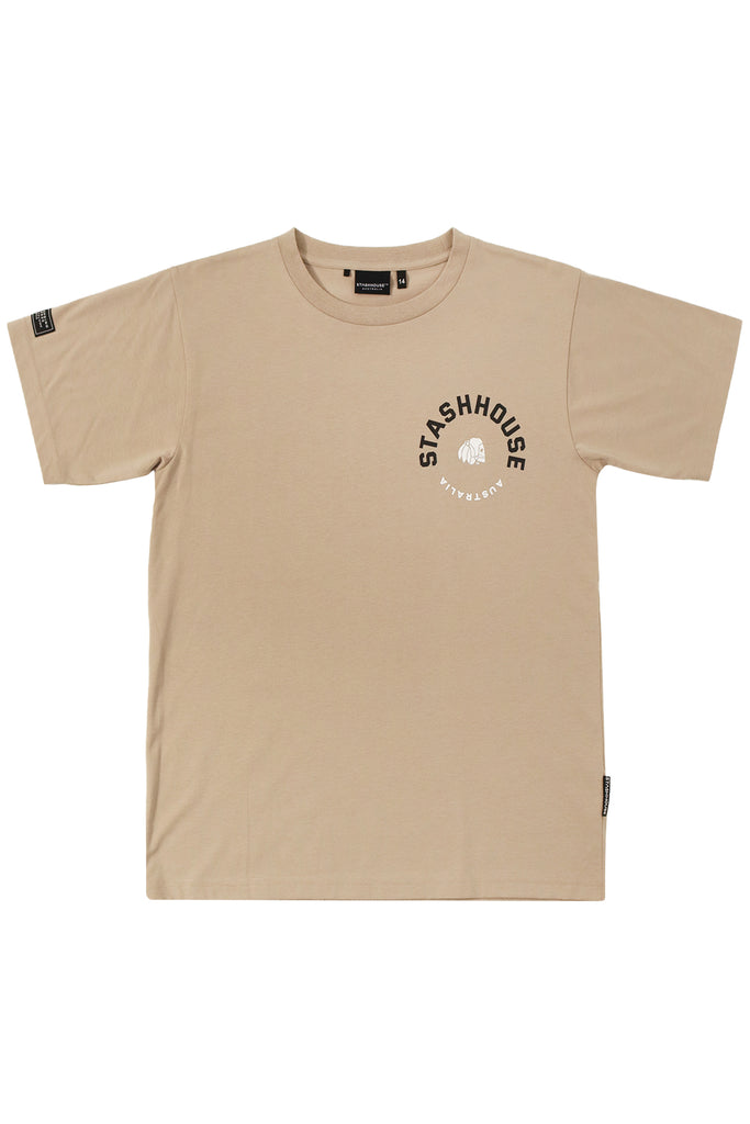 "ARC" TAUPE YOUTH TEE