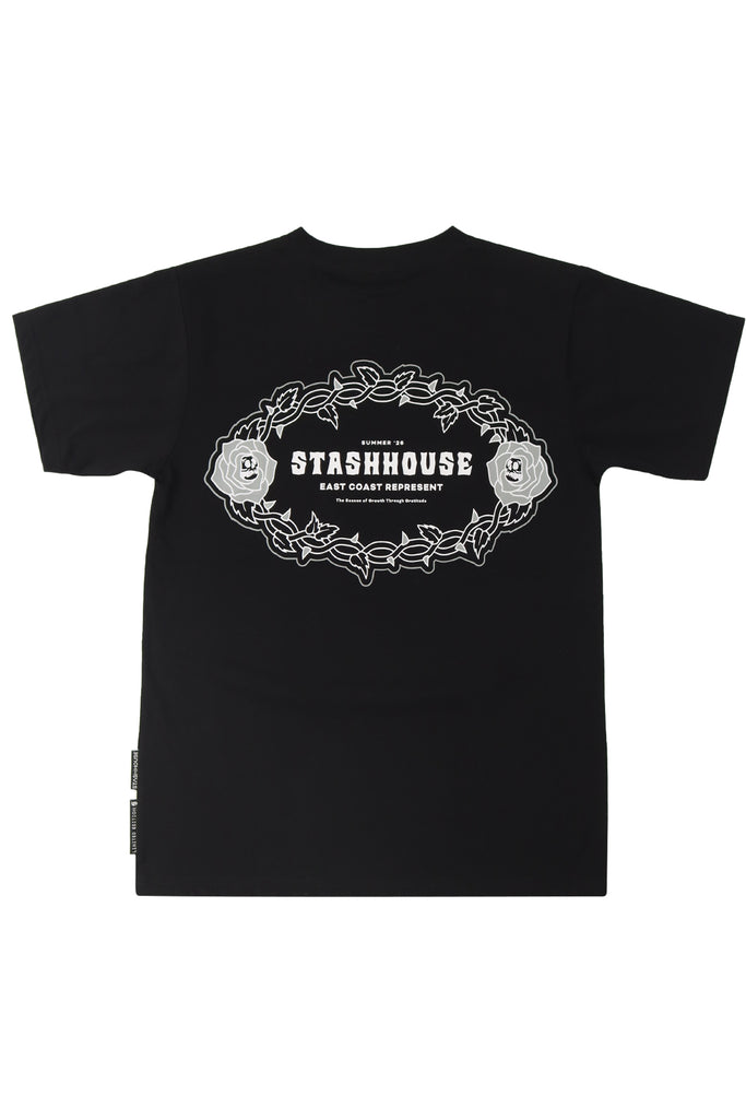 "GRATITUDE" BLACK YOUTH TEE