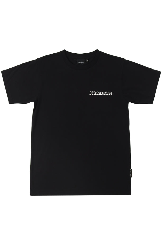 "SCARF" BLACK YOUTH TEE