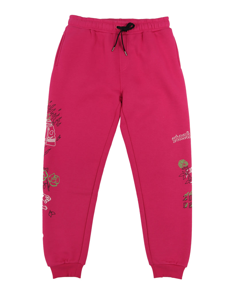 "DAGGER" BERRY YOUTH TRACK PANTS