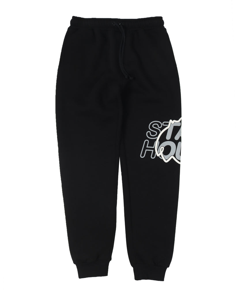 "DUO" BLACK YOUTH TRACK PANTS