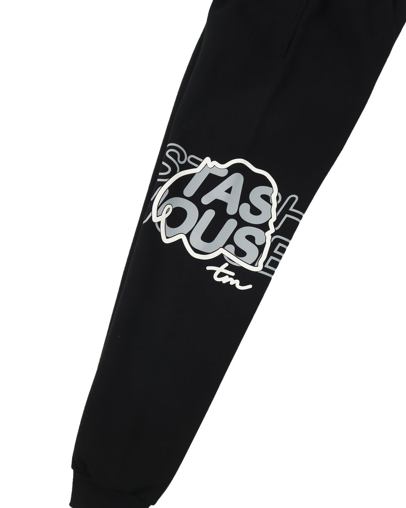 "DUO" BLACK YOUTH TRACK PANTS