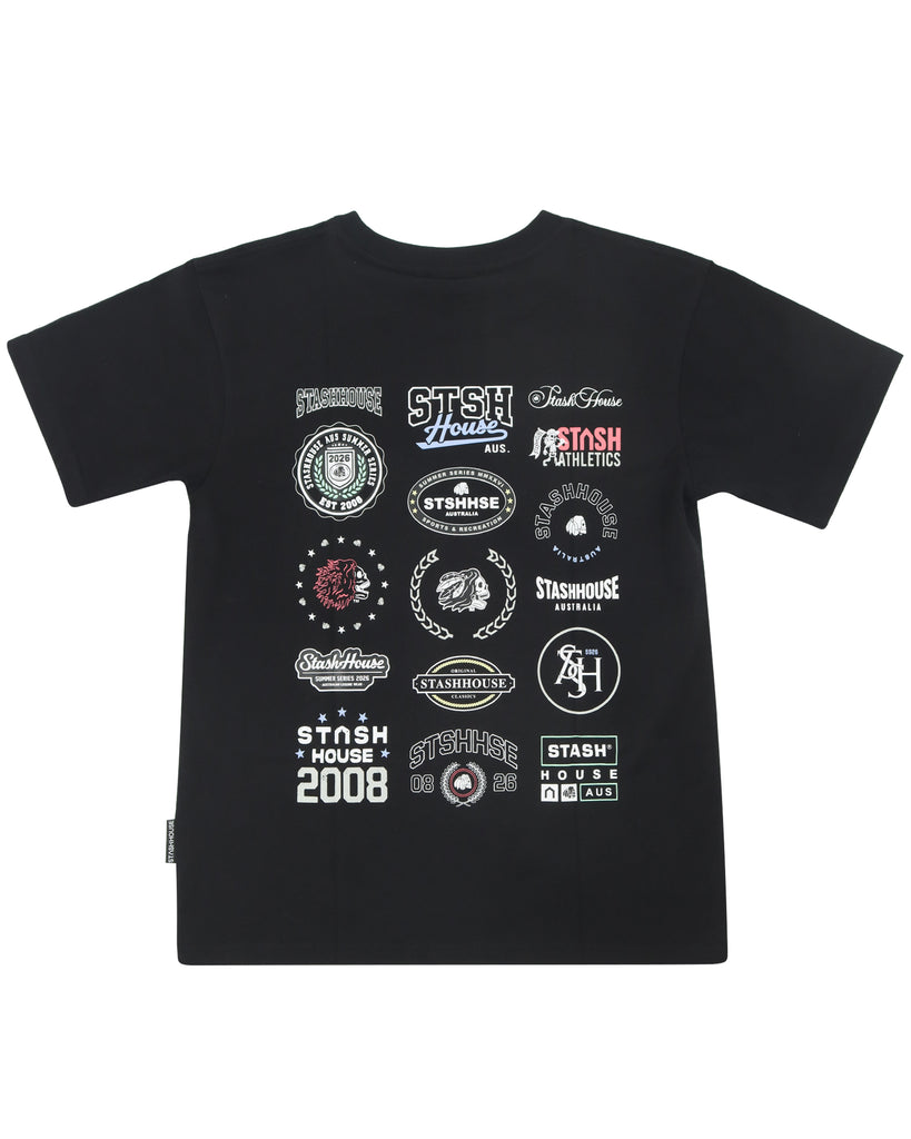 "ARCHIVE" BLACK YOUTH TEE