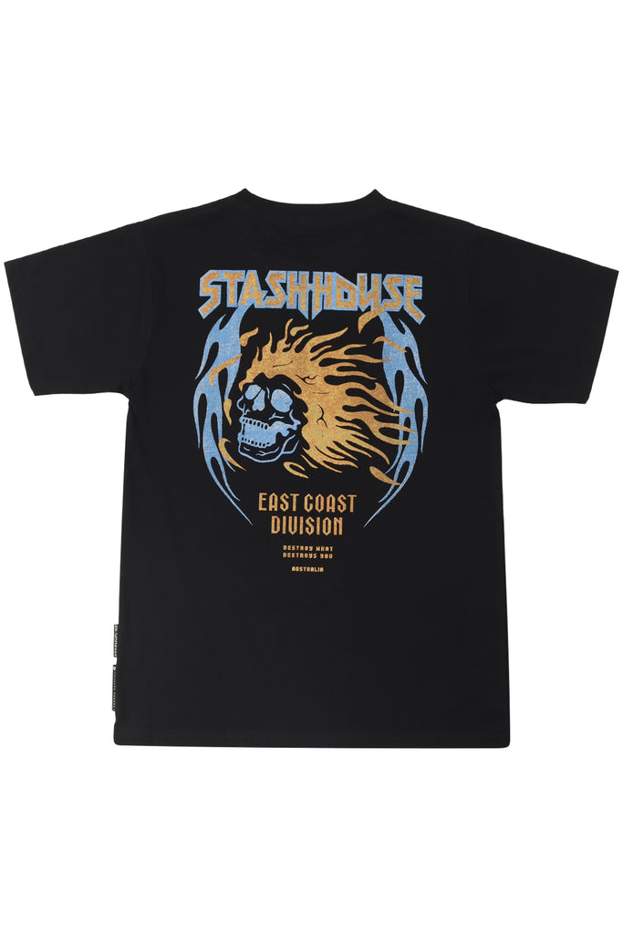"DESTROY" BLACK YOUTH TEE