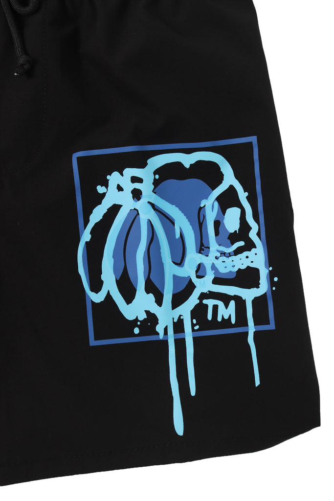 "DRIP" BLACK YOUTH LIFESTYLE SHORTS
