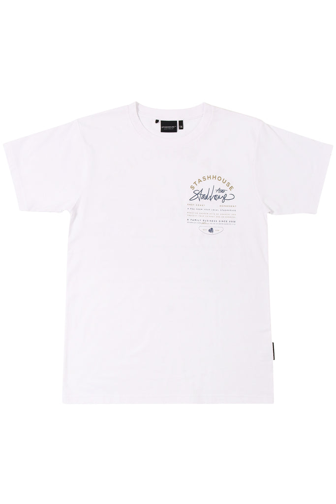 "LOCAL" WHITE YOUTH TEE