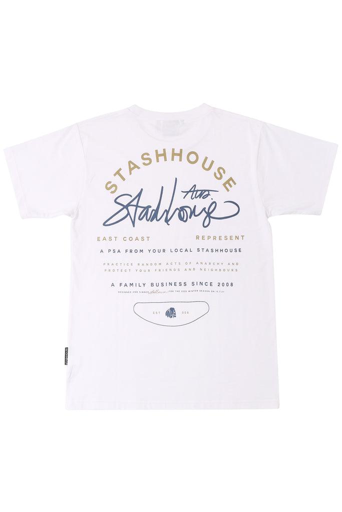 "LOCAL" WHITE YOUTH TEE