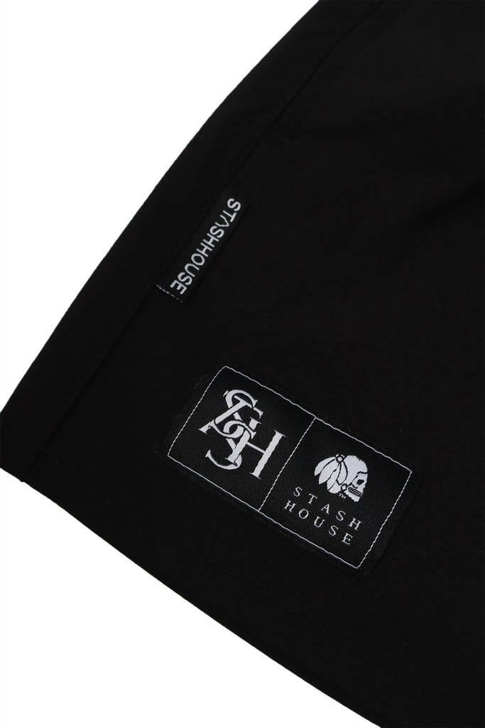 "MONOGRAM" BLACK YOUTH LIFESTYLE SHORTS