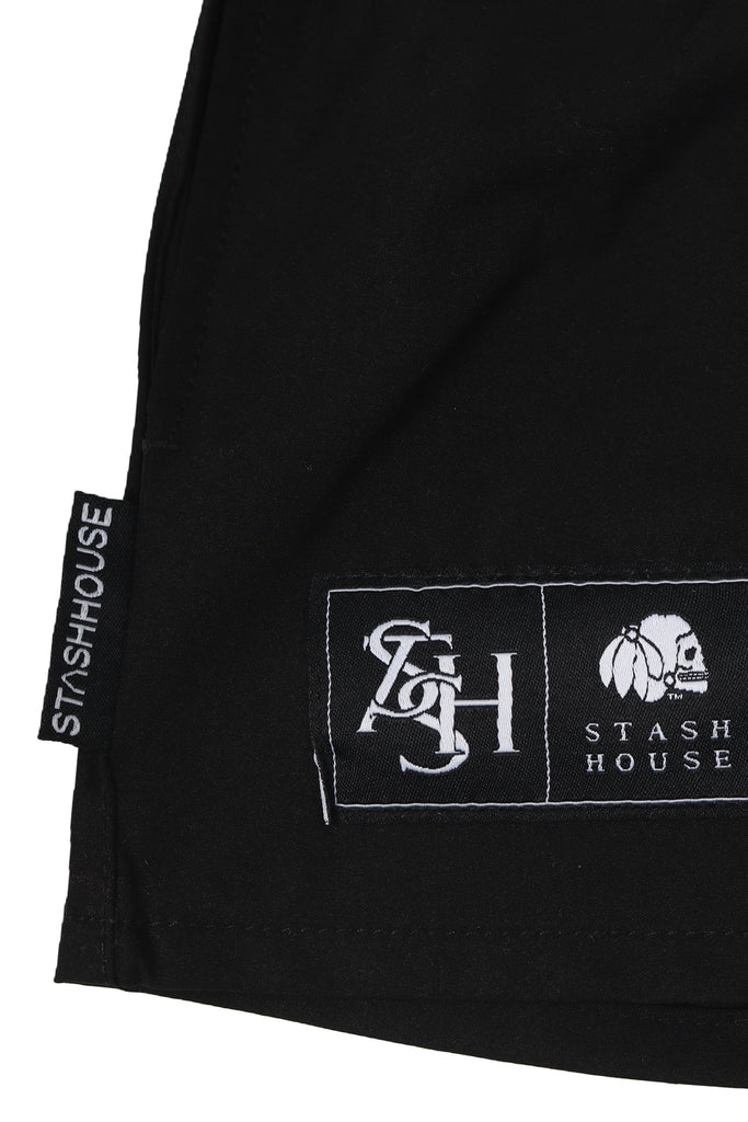 "MONOGRAM" BLACK TODDLER LIFESTYLE SHORTS