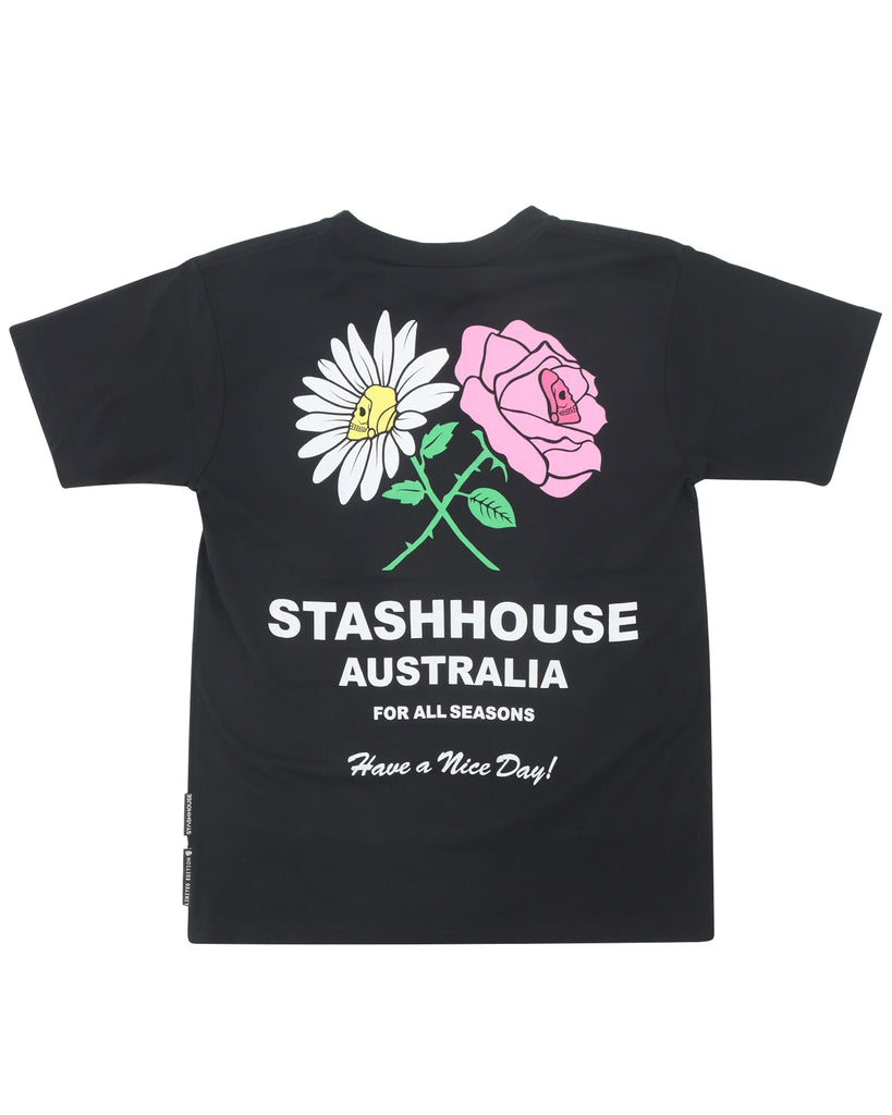 "NICE DAY" BLACK TODDLER TEE