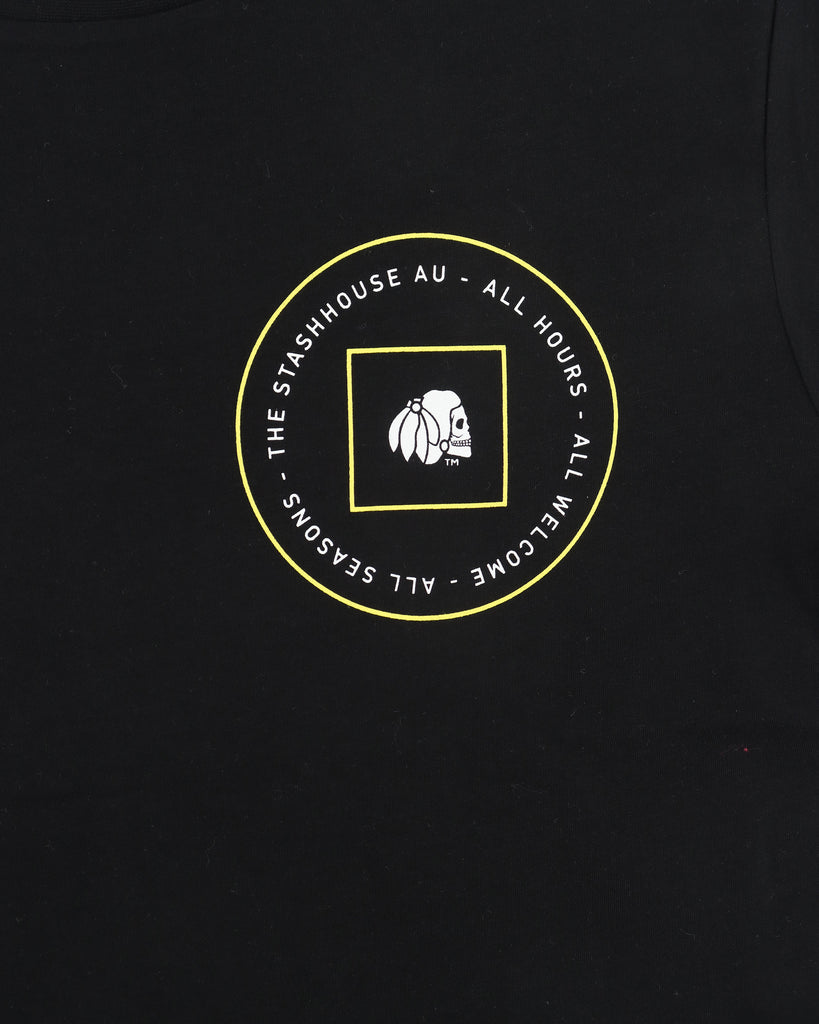 "SEASONS" BLACK YOUTH TEE