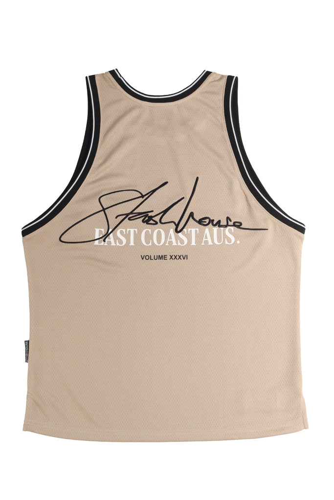 "SIGNATURE" TAUPE MESH YOUTH JERSEY