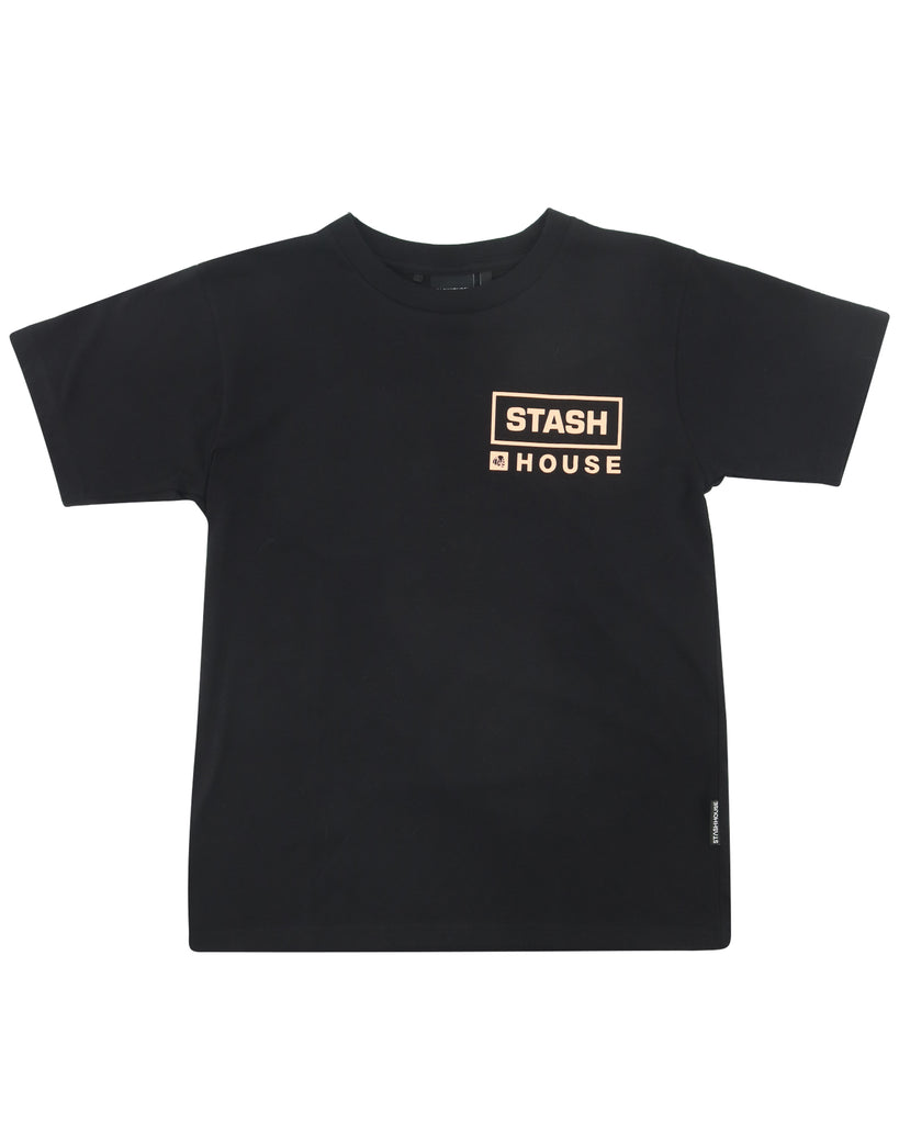 "SQUARED" BLACK TODDLER TEE