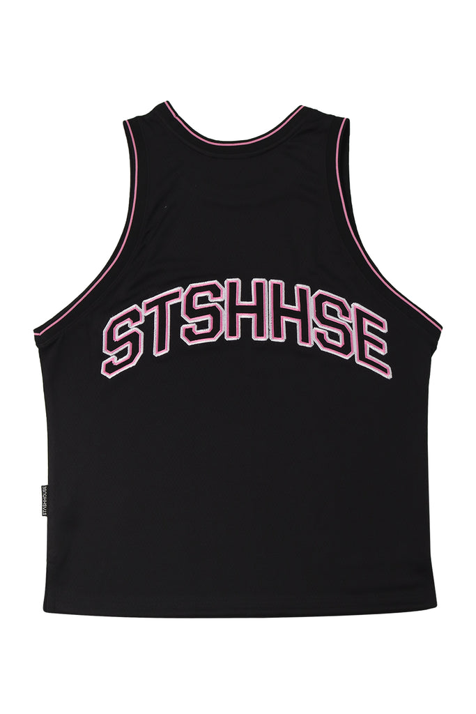 "VARSITY" BLACK MESH JERSEY
